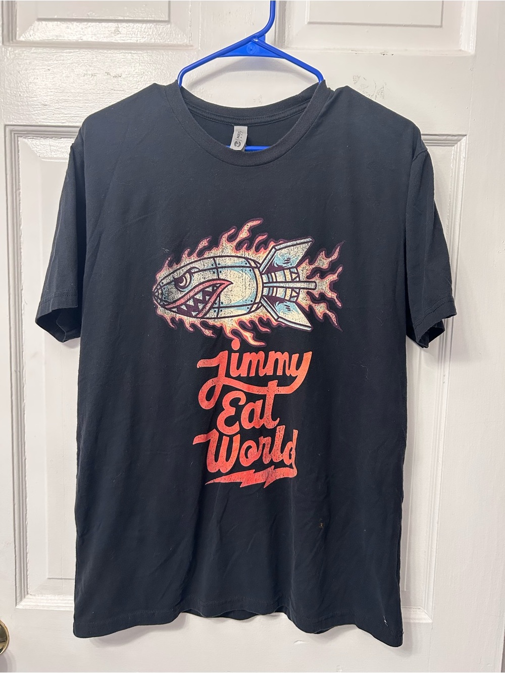 Jimmy Eat World Soft Band T Shirt Fish Rocket Size L